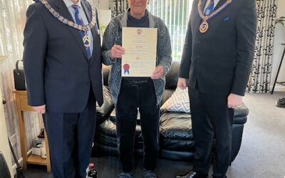 Allen Clarke PProvJGW 60 years in freemasonry